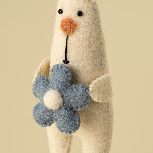 Blossom Bunny Felt Ornament