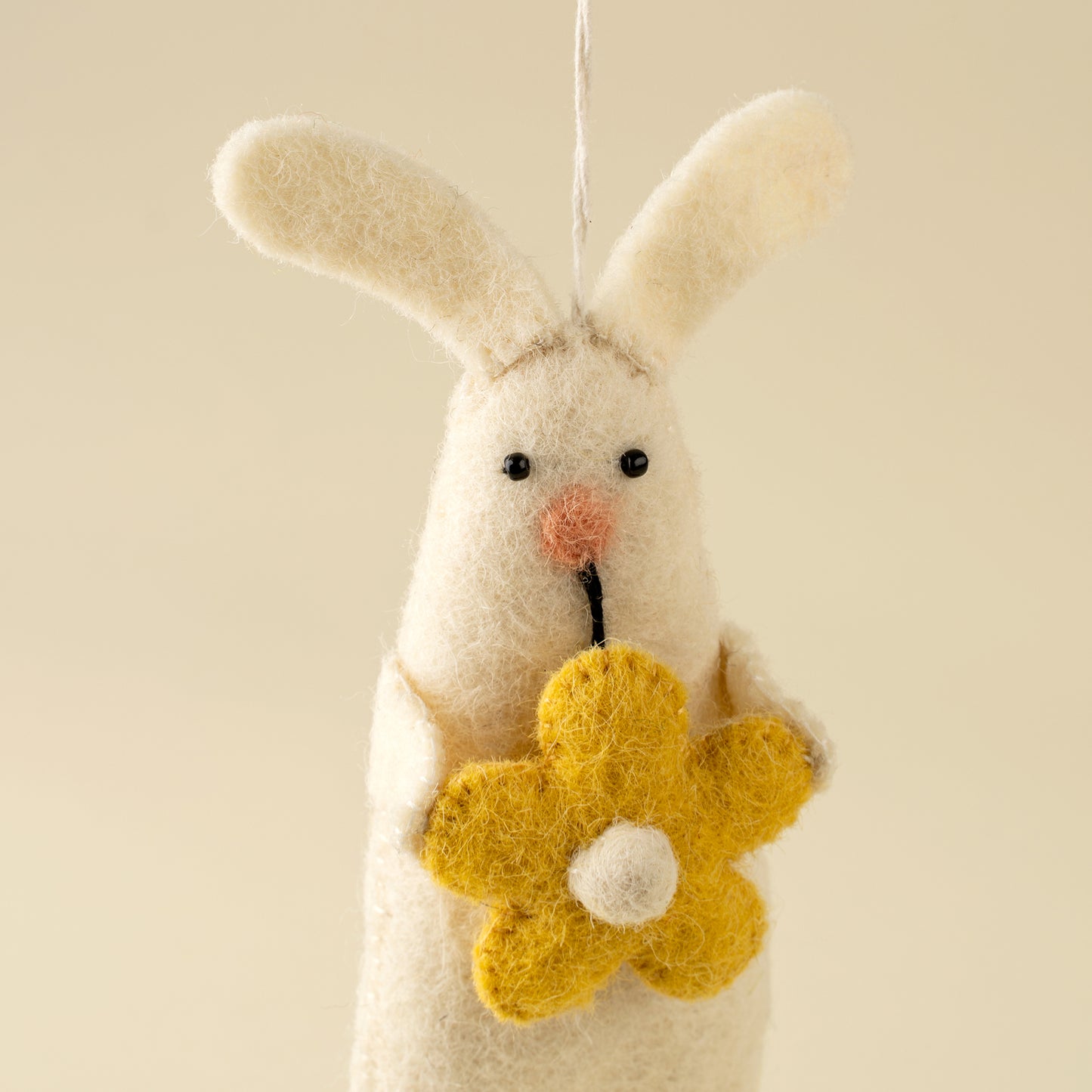 Blossom Bunny Felt Ornament