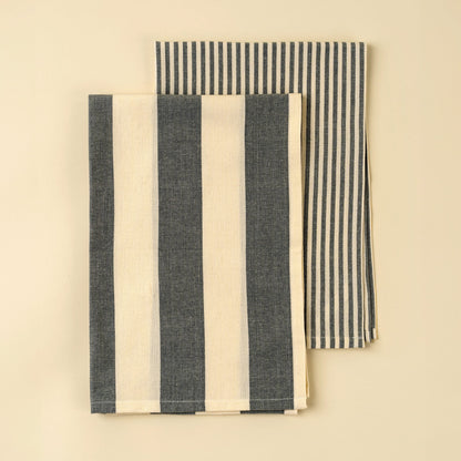 Hampton Stripe Tea Towels - Set of 2 | prettycleanshop