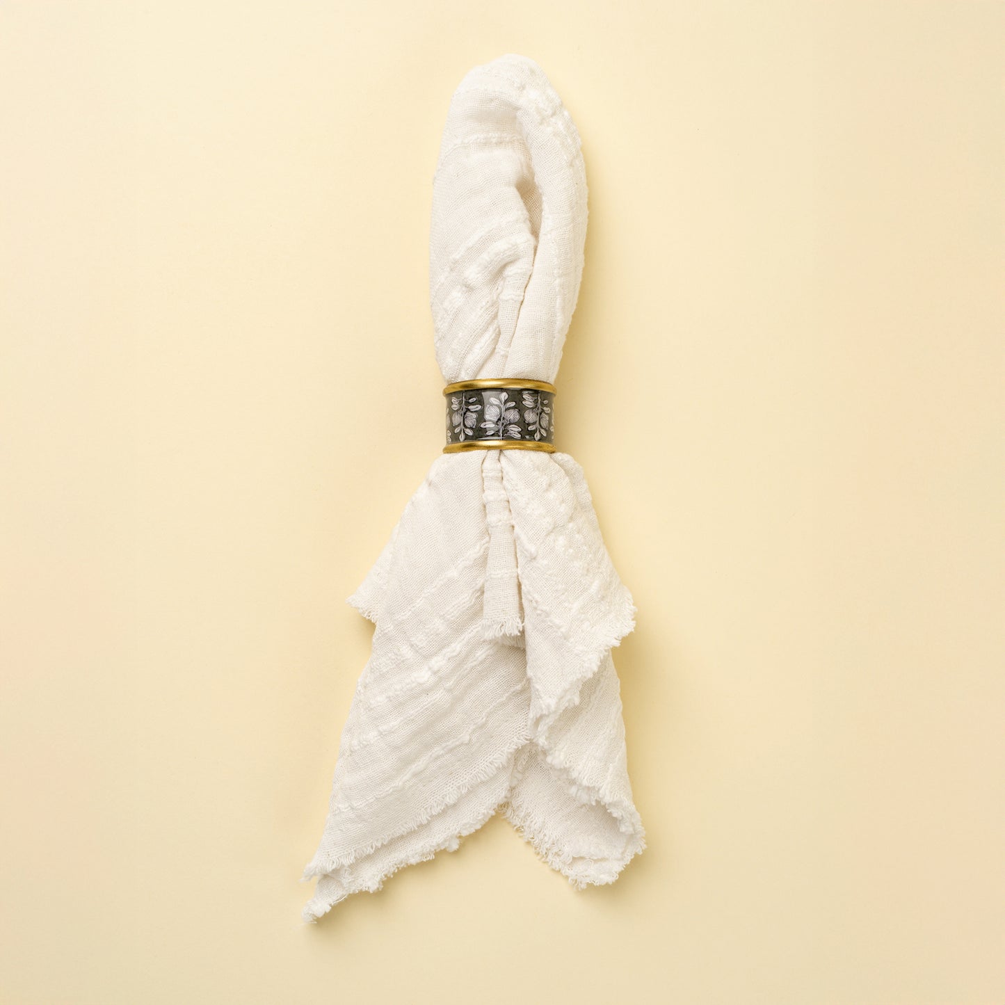 Arbor Enameled Napkin Ring