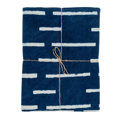 Indigo Block Print Tablecloth | prettycleanshop
