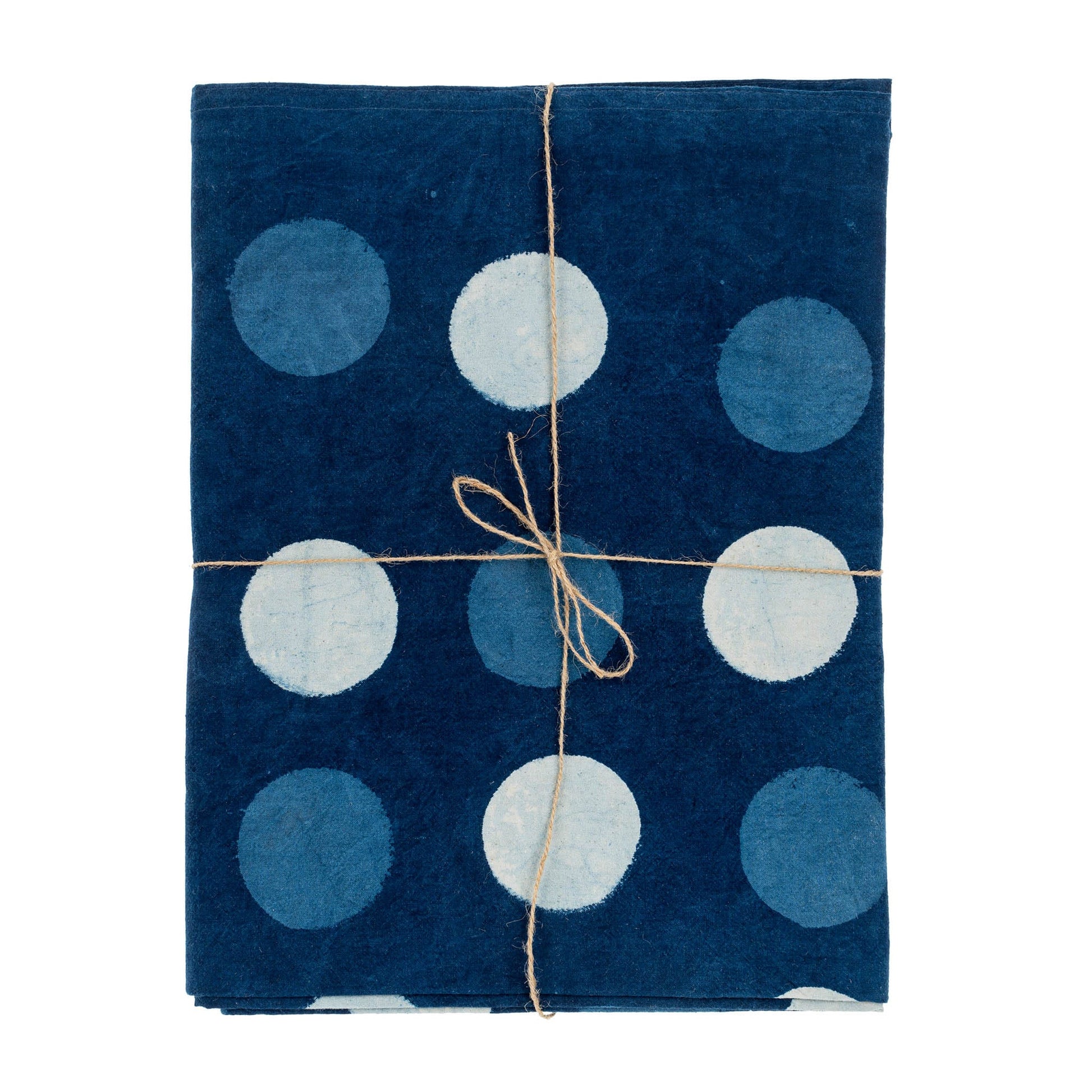 Indigo Block Print Tablecloth | prettycleanshop