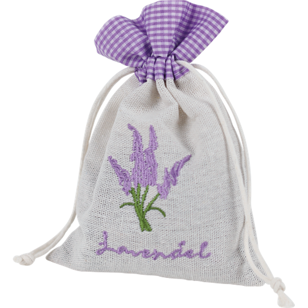 Lavender Blossoms in Linen Bag