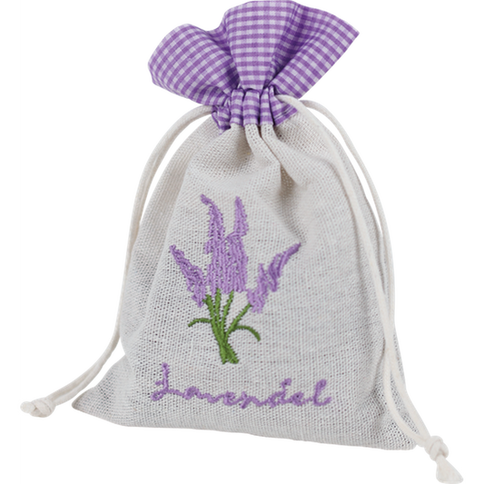 Lavender Blossoms in Linen Bag