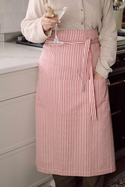 Ticking Butcher's Apron-Pretty Clean Shop