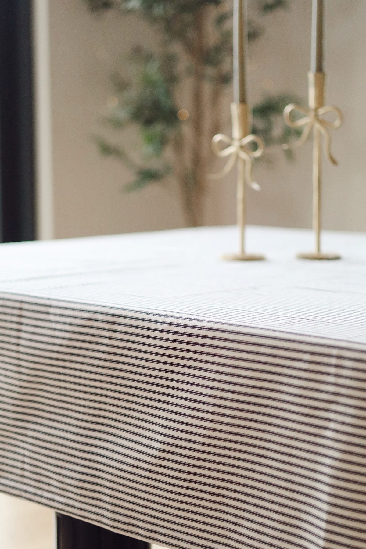 Ticking Tablecloth-Pretty Clean Shop