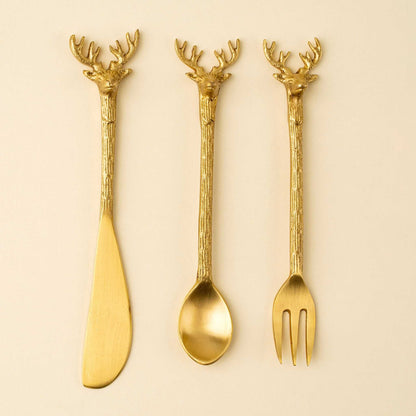 Gilded Stag Cheese Set of 3-Pretty Clean Shop