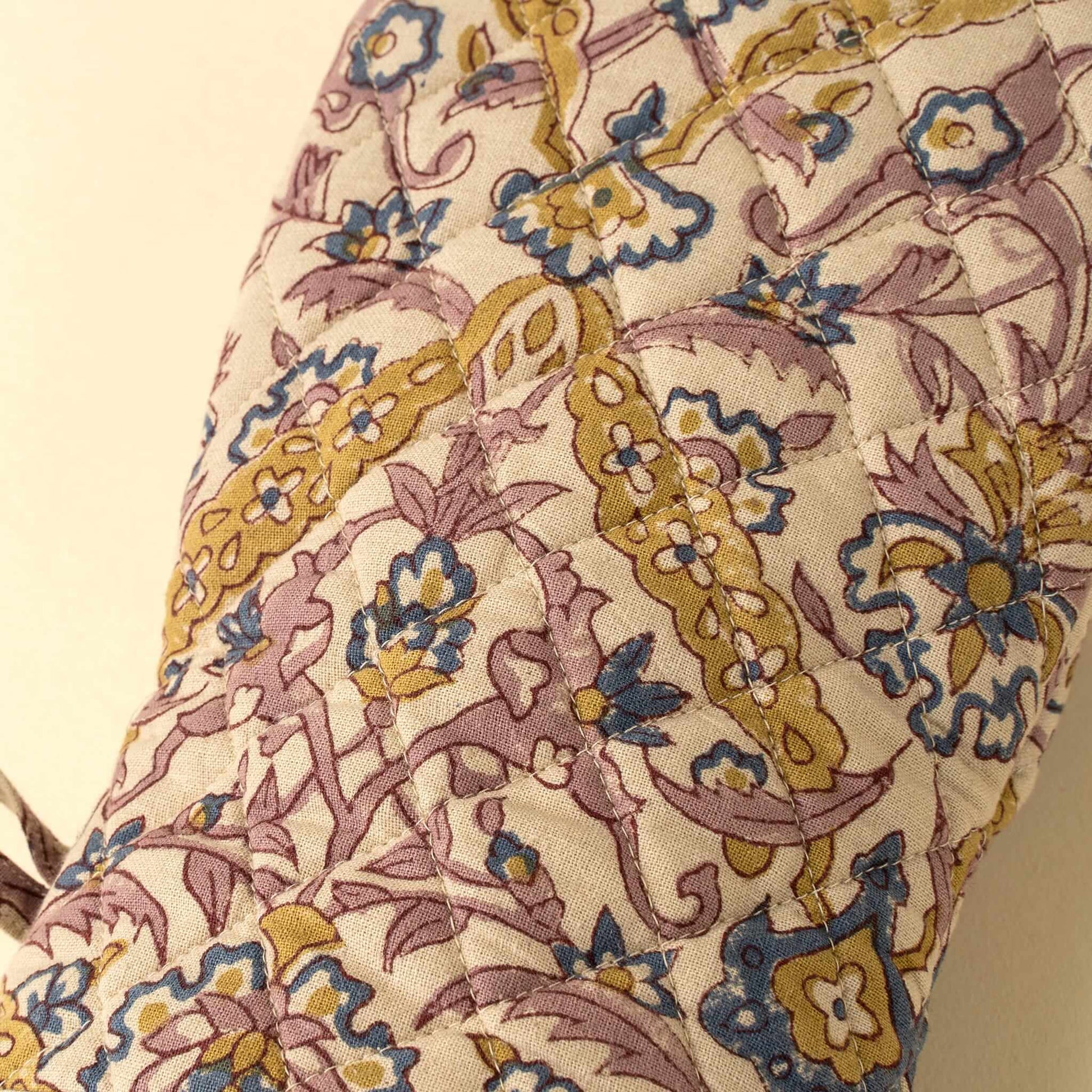 Luna Vine Block Print Oven Mitt-Pretty Clean Shop
