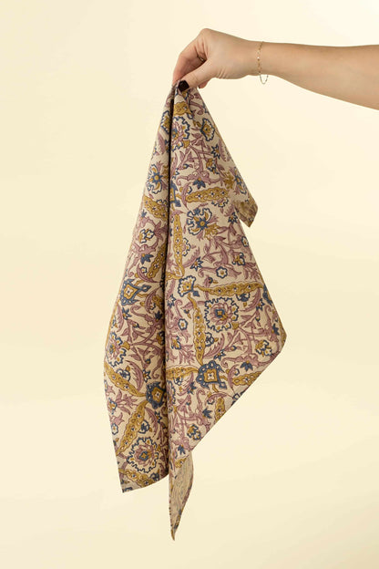 Luna Vine Block Print Tea Towels Set of 2-Pretty Clean Shop