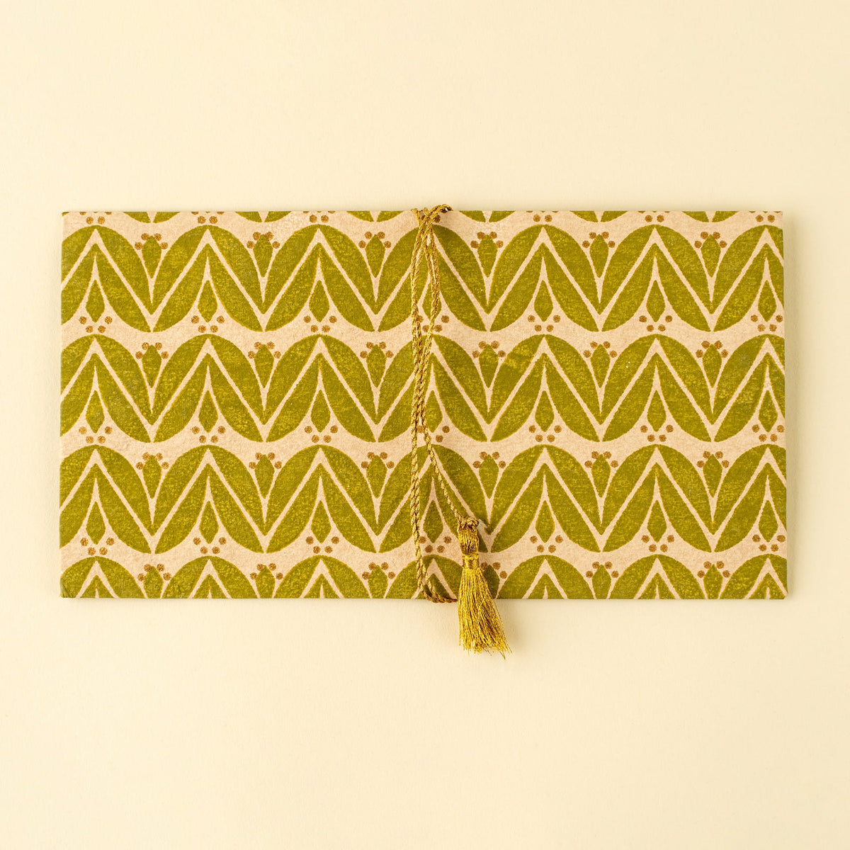 Laurel Block Print Envelope/Card