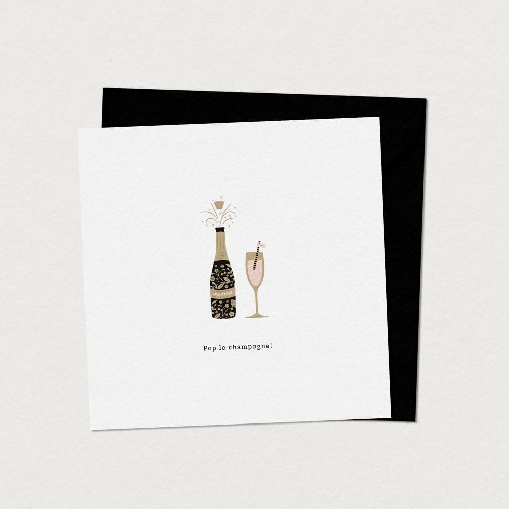 Greeting Card - Champagne