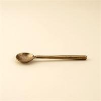 Aged Brass Salt Spoon