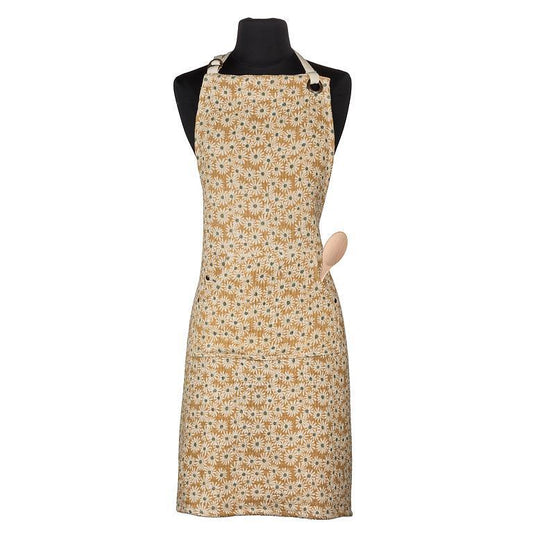Cotton Apron - Yellow Daisy Muslin
