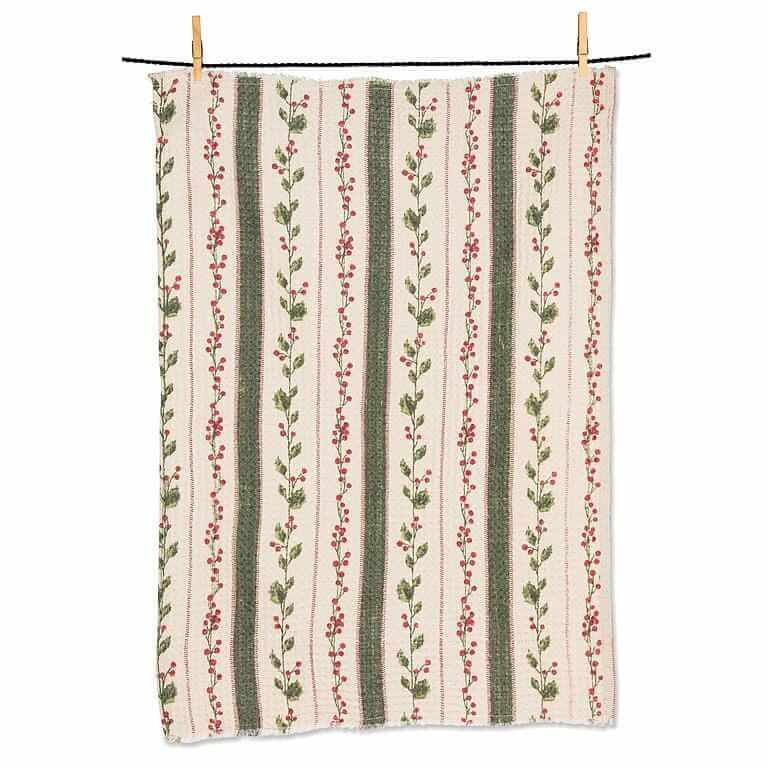 Hollyberry Stripes Kitchen Towel-Pretty Clean Shop