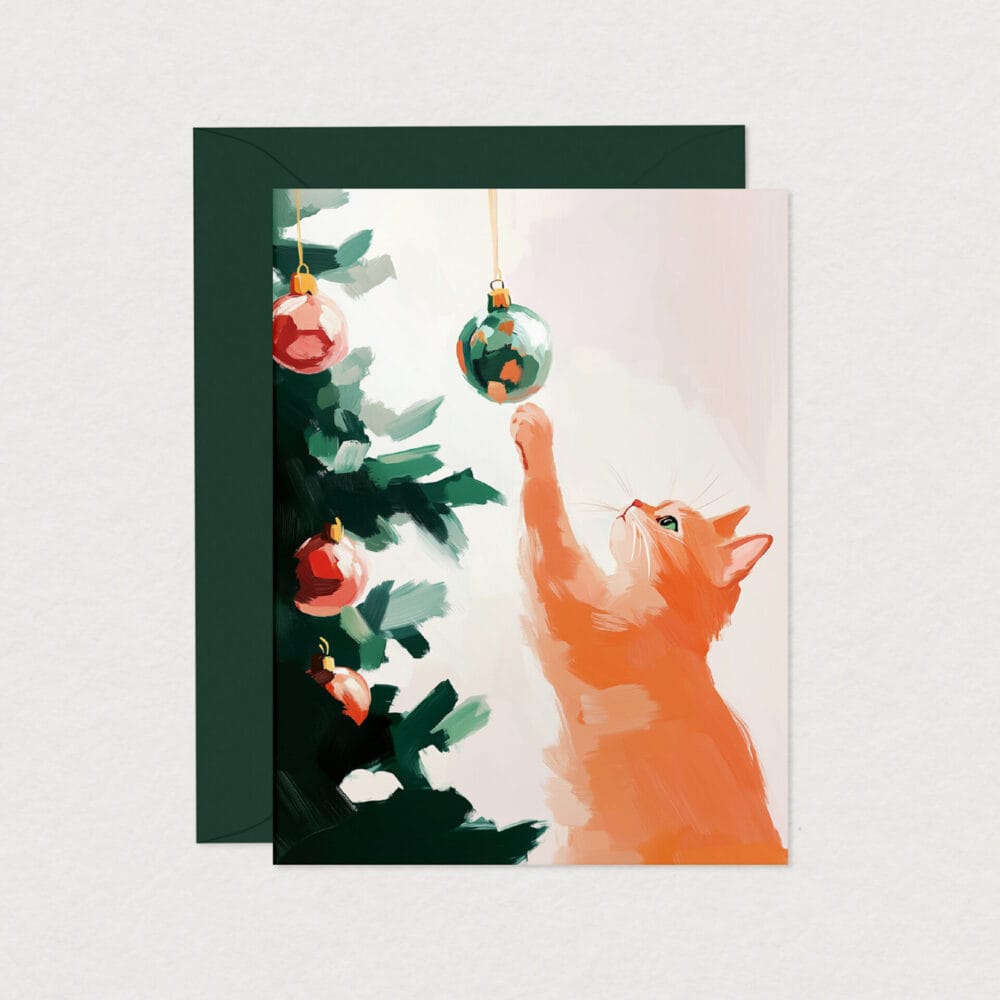 Greeting Card - Christmas Ball Mission
