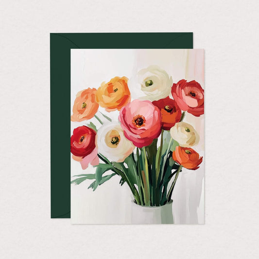 Greeting Card - Ranunculus Flower