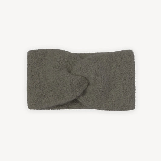 Baby Alpaca Twisted Headband - Charcoal