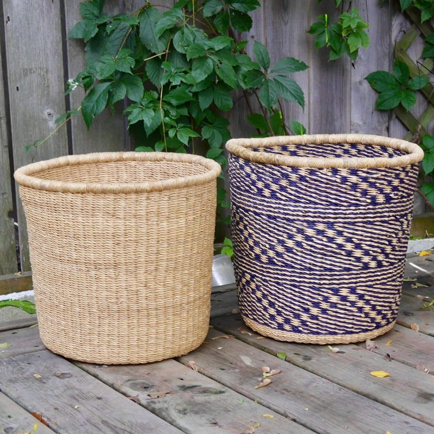 African Plant Pot Basket - Tall Large