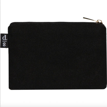 Beaded Cotton Canvas Zipper Pouch - Amulet