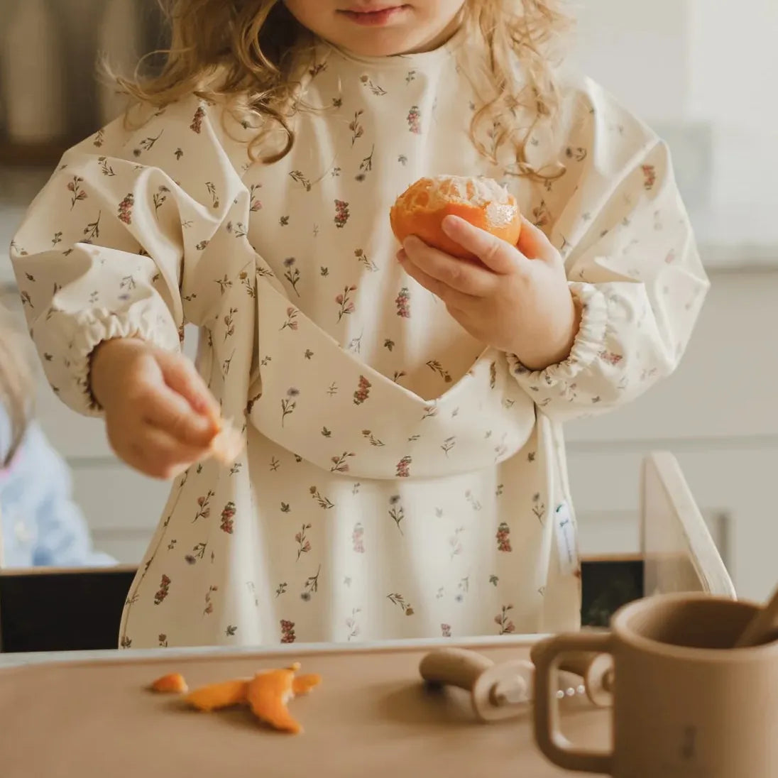 Long-Sleeved Bib with Pocket