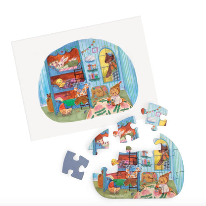 Les Minouchkas Beautiful Day Puzzles  - Set of 4 x 12pcs