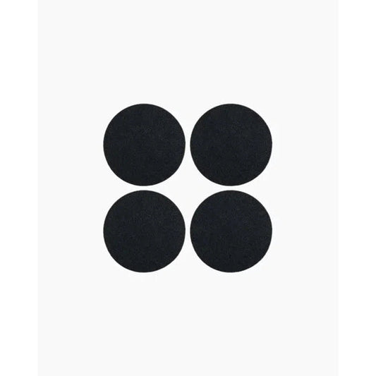 Bierfilzl Merino Wool Felt Round Coaster Solid 4 Pack
