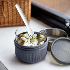 Glass Lunch Pot & Case - Slate