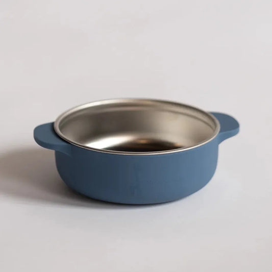 Stainless Steel and Silicone Baby Bowl