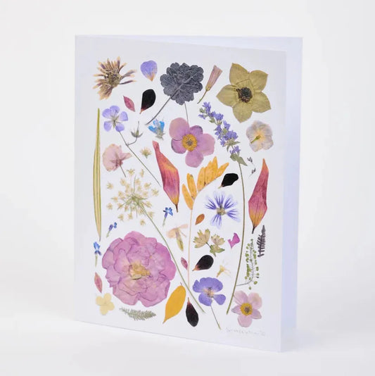 Assorted Pressed Botanical Note Cards - Box of 8