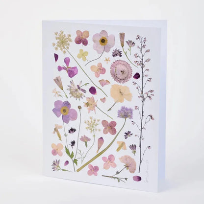 Assorted Pressed Botanical Note Cards - Box of 8