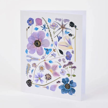 Assorted Pressed Botanical Note Cards - Box of 8