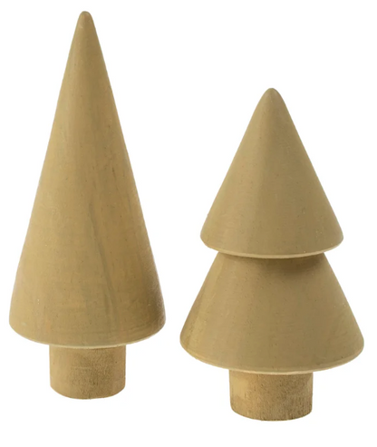 Wooden Mini Tree - Green