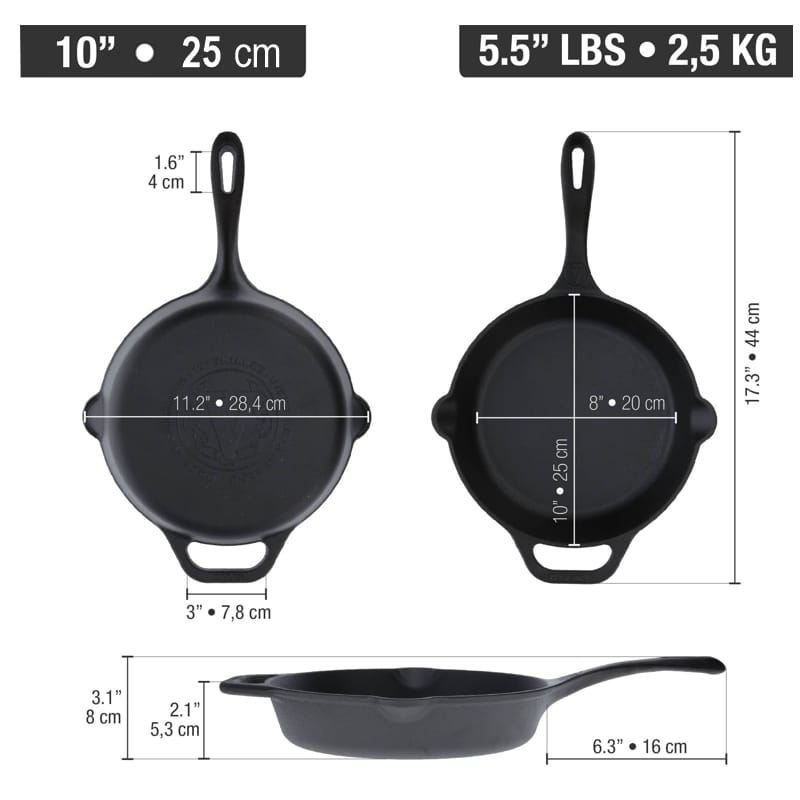 Cast Iron Skillet - 25cm