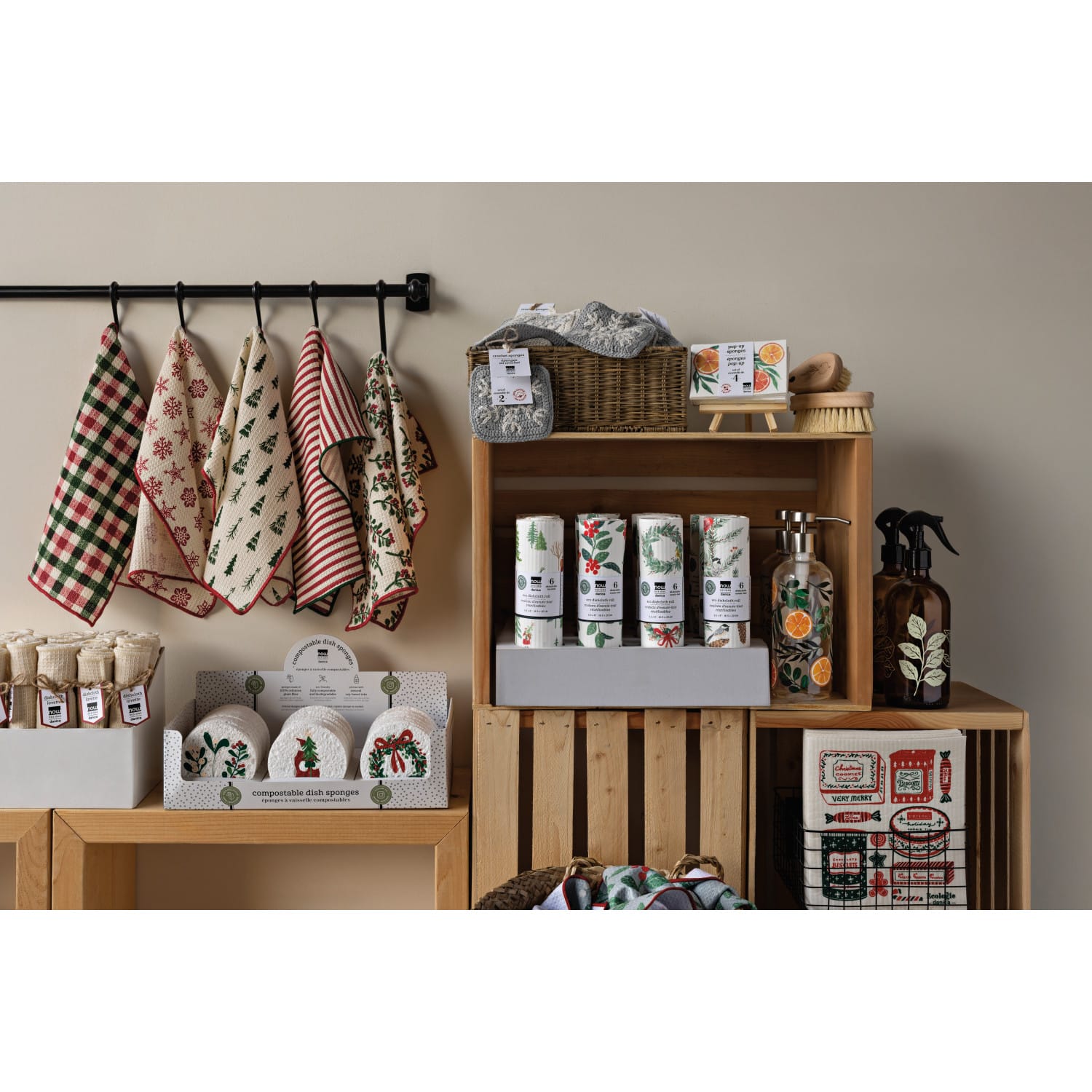 Cotton Dishcloths - Winter Wonders Christmas-Pretty Clean Shop