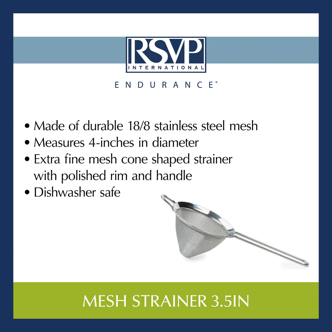 Conical Mesh Strainer 3.5in