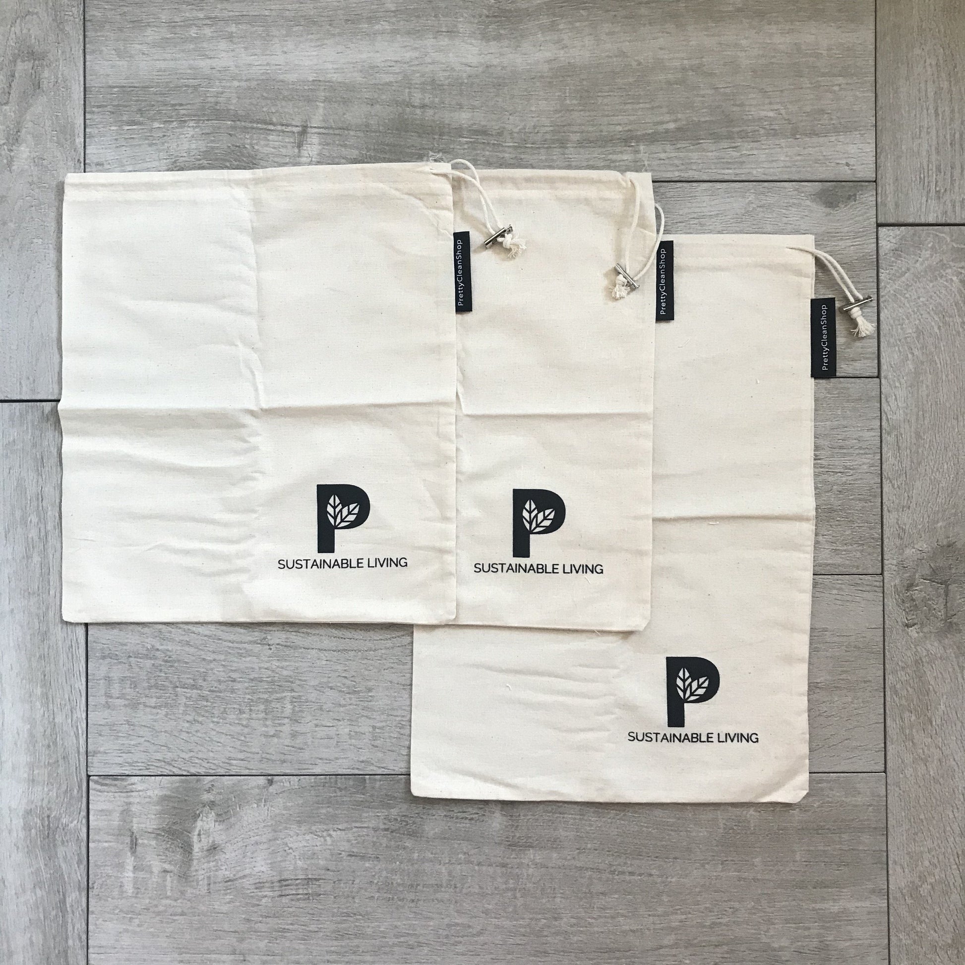 Cotton Bulk & Produce Bags - Set of 3