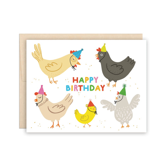 Happy Birthday - Cute Chickens