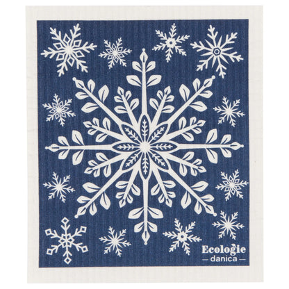 Reusable Swedish Dishcloth / Sponge - Holiday/Winter Themed - by Ecologie
