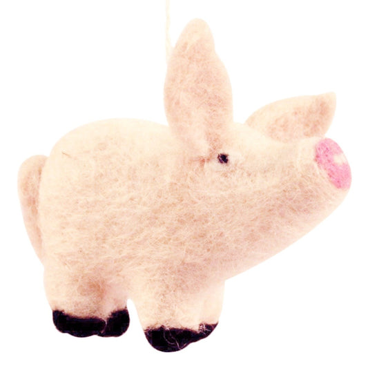 Felt Pig Ornament