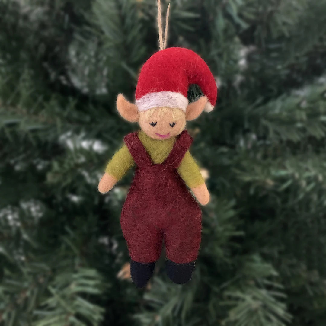 Boy Elf Ornament