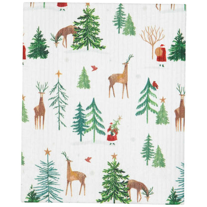 Reusable Eco Dishcloth Roll - Winter Wonders Christmas-Pretty Clean Shop