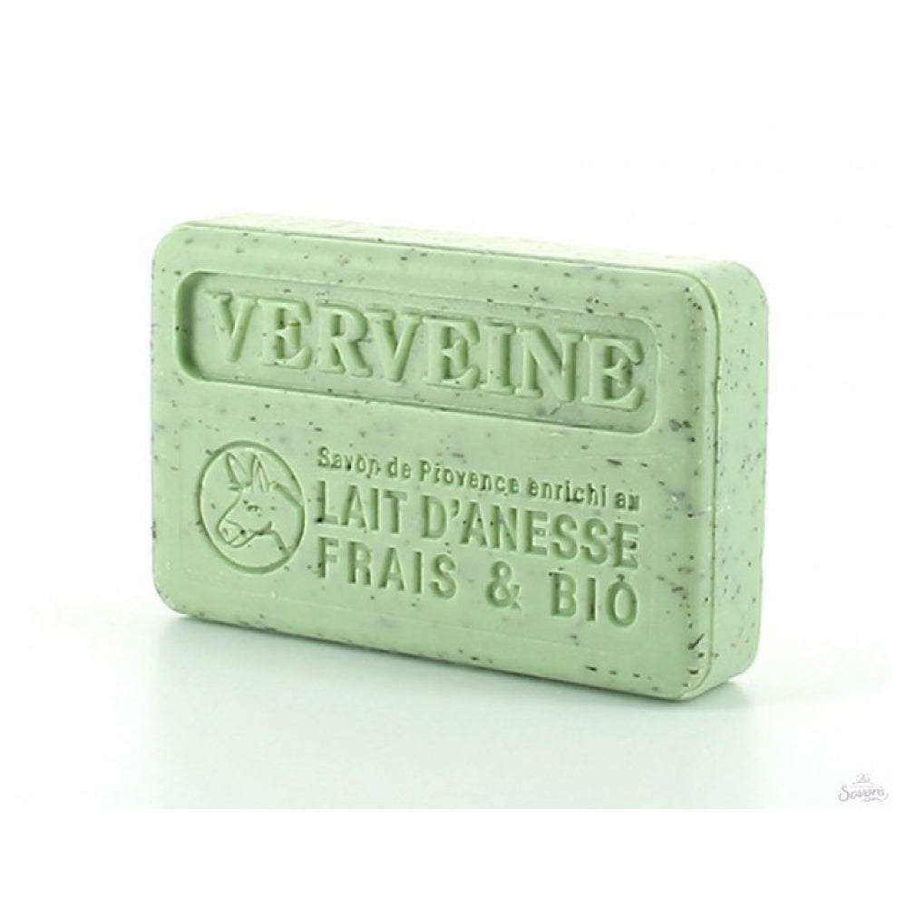 Marseille Soap Bar for Skin with Organic Donkey Milk - Crushed Verbena