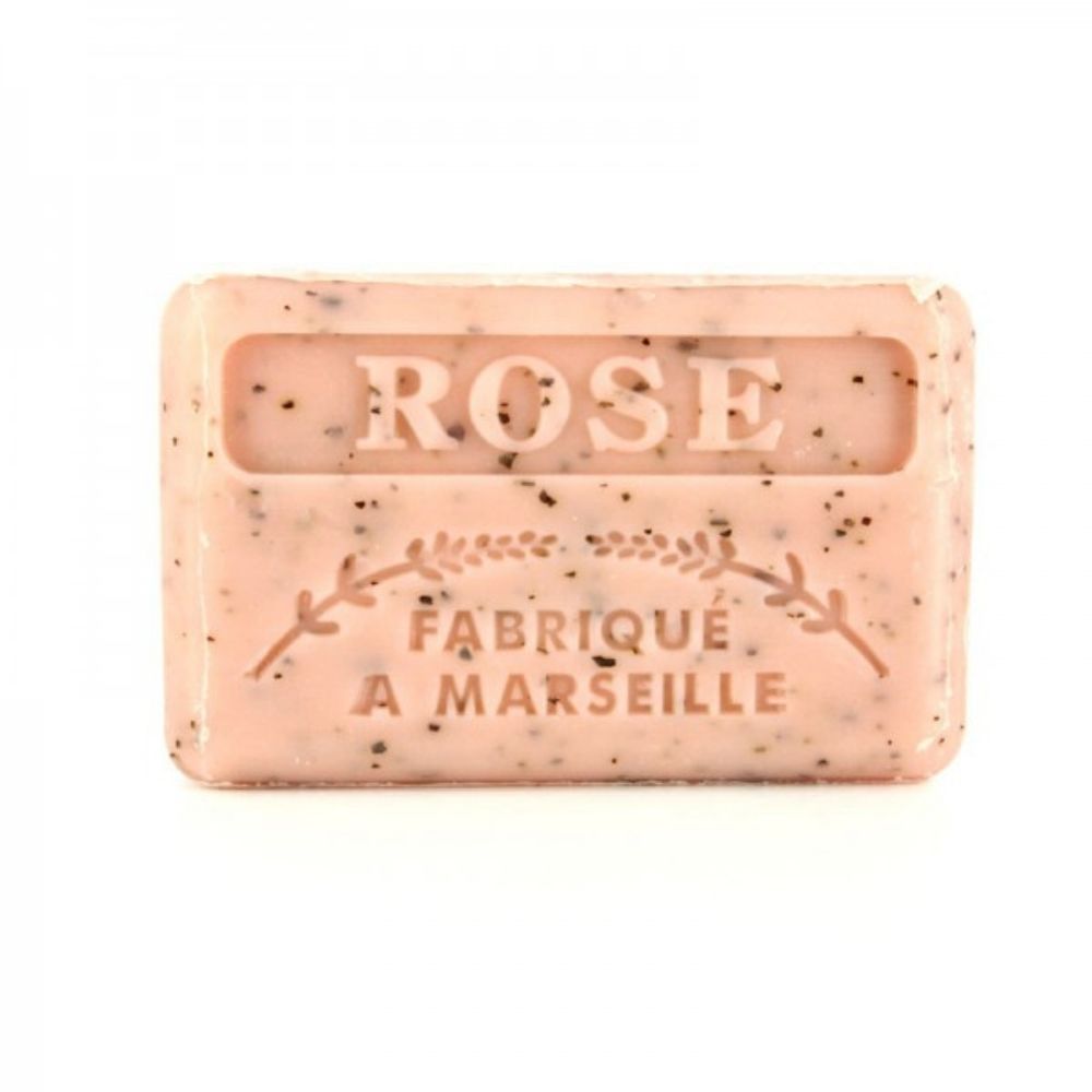 Soap Bar with Organic Shea Butter - Exfoliating Rose