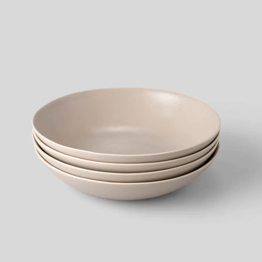 The Pasta Bowls (4-Pack) - Desert Taupe by FABLE