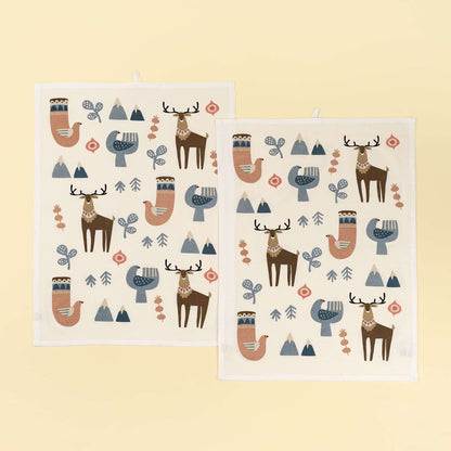 Stag Flour Sack Tea Towel-Pretty Clean Shop