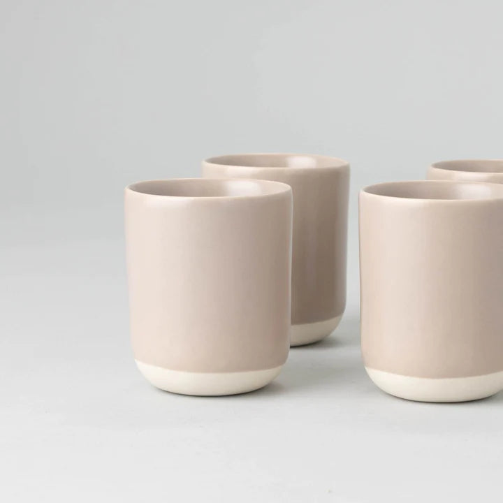 The Cappuccino Cups (4-Pack) - Desert Taupe by FABLE