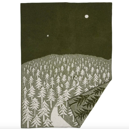 House In the Forest Lambswool Throw