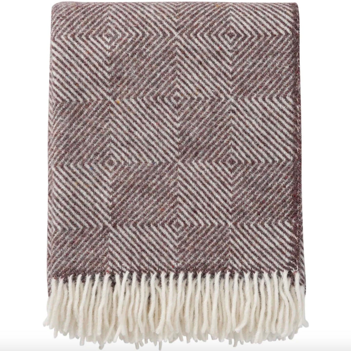 Gooseye Brown Lambswool Throw