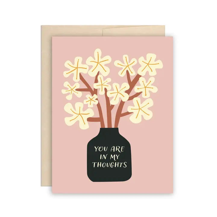 Sympathy & Sorry - You are in My Thoughts Flower Vase