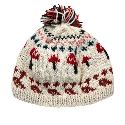 Knitted Mushroom Hat